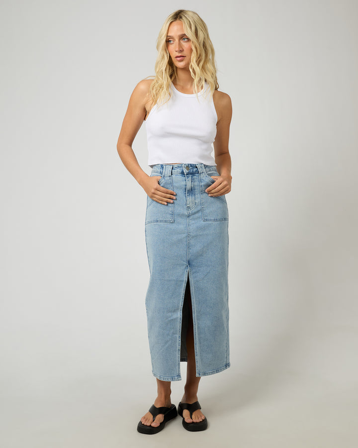 Becca Maxi Skirt Light Blue