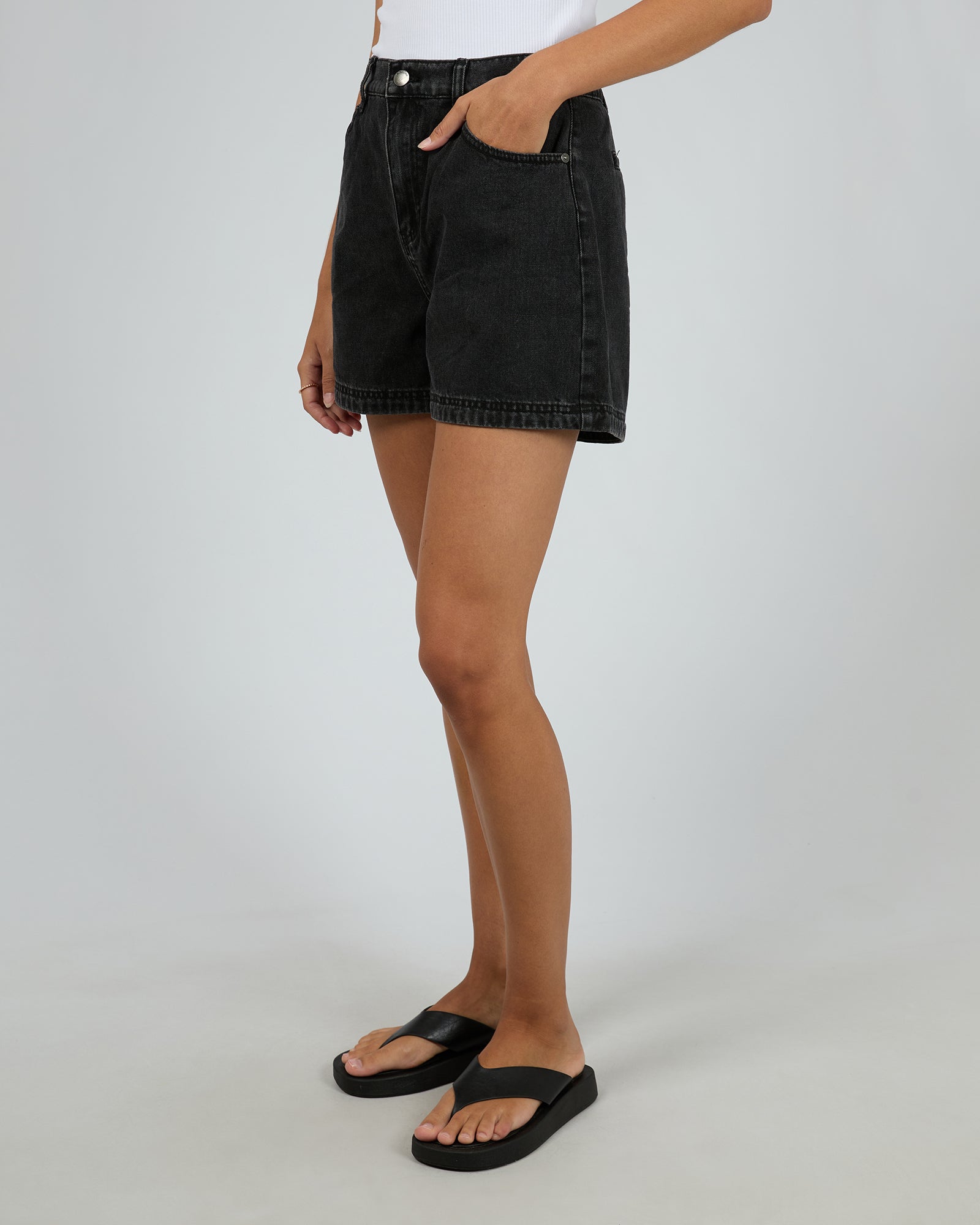 Josie Short Washed Black – All About Eve Clothing