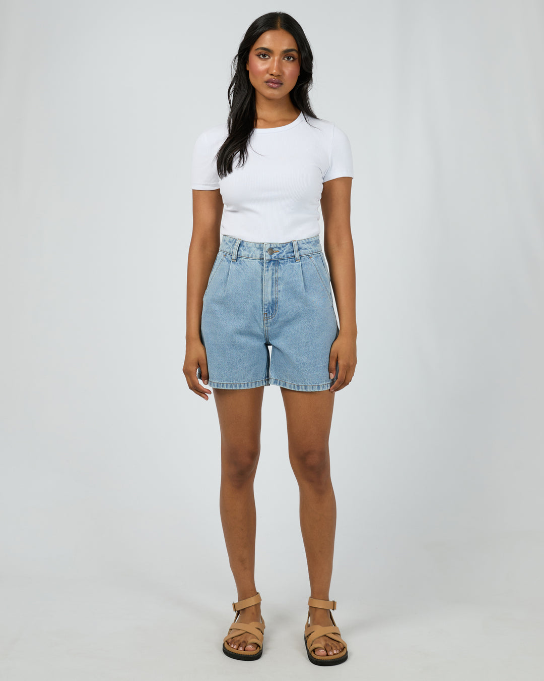 Stevie Denim Short Light Blue