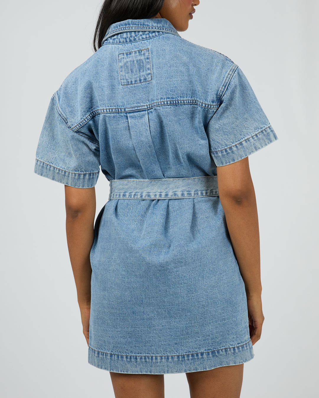 Sunny Denim Dress Light Blue