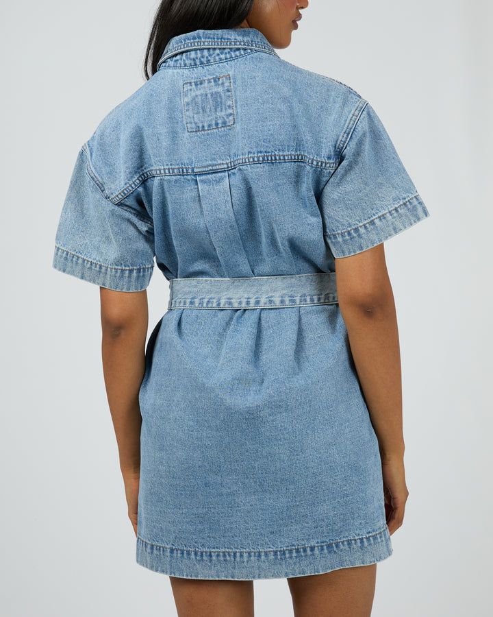 Sunny Denim Dress Light Blue
