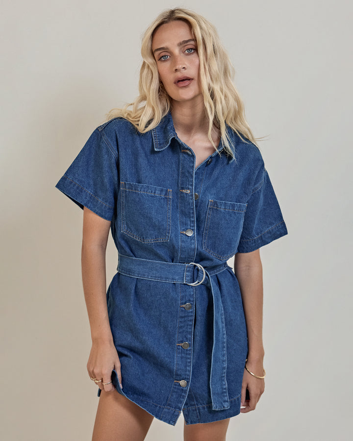 Sunny Denim Dress Heritage Blue