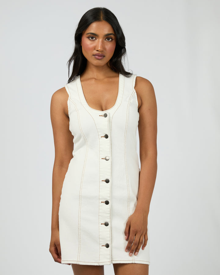 Peta Mini Dress Vintage White