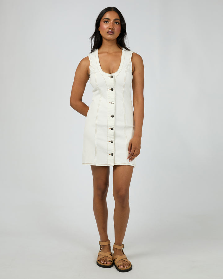 Peta Mini Dress Vintage White