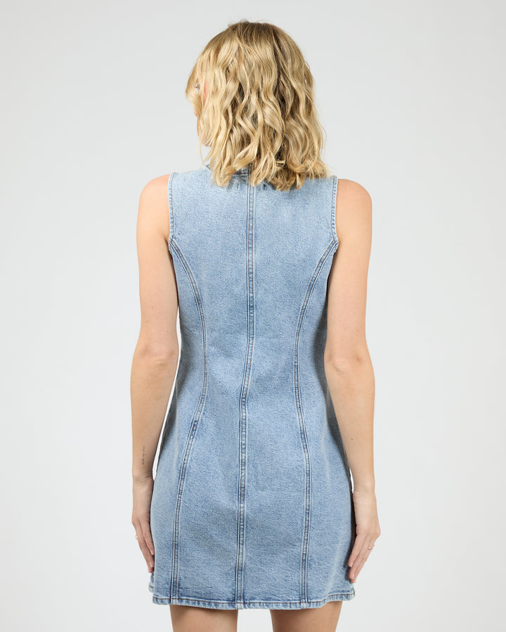 Peta Mini Dress Light Blue