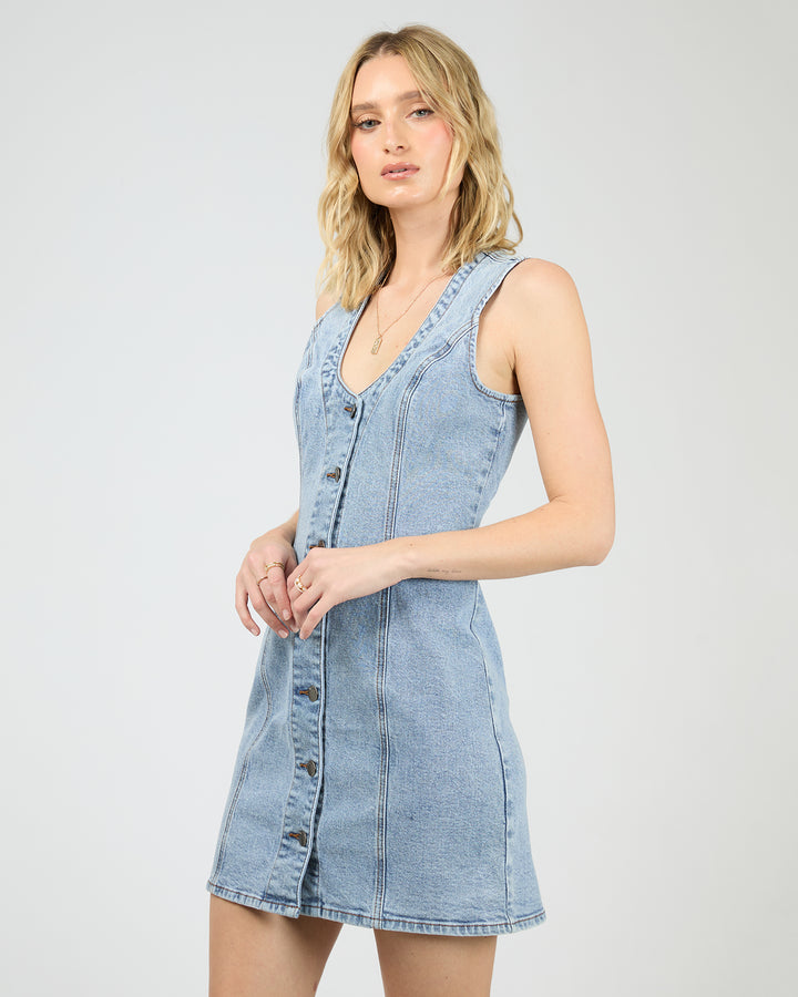 Peta Mini Dress Light Blue