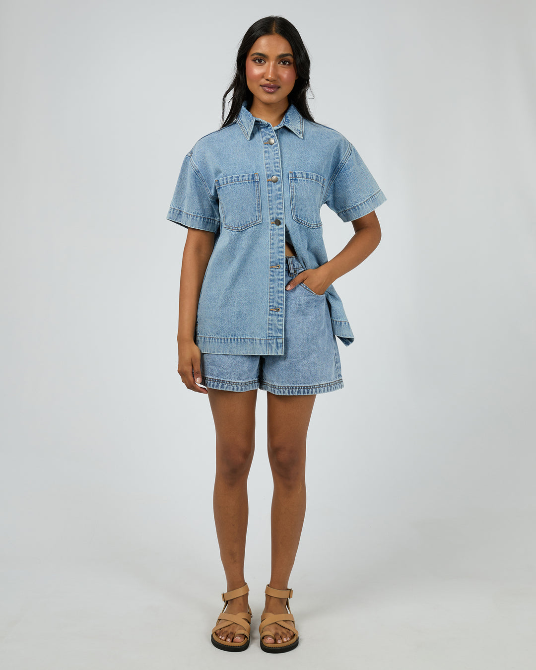 Simi Denim Shirt Light Blue
