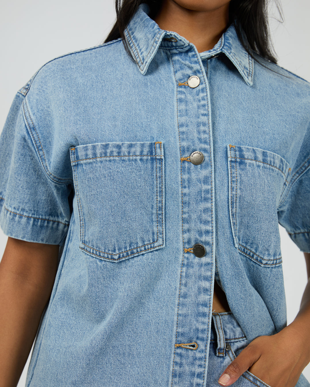 Simi Denim Shirt Light Blue