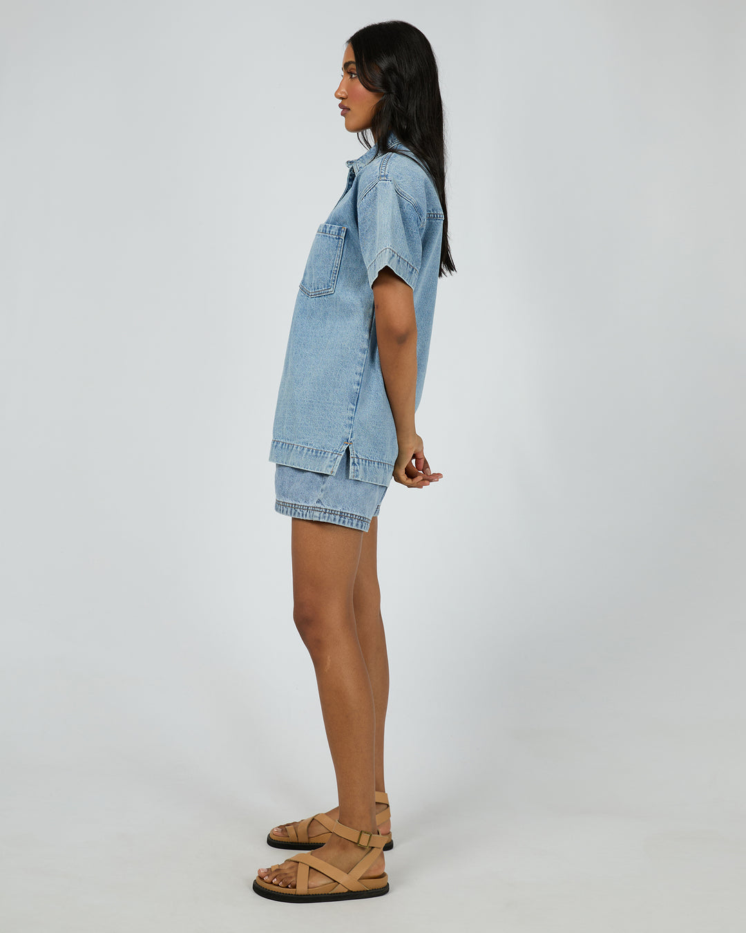Simi Denim Shirt Light Blue