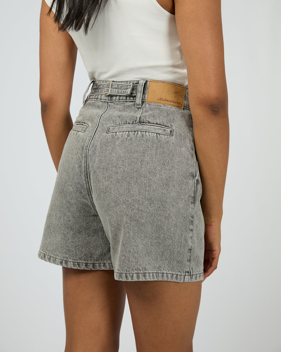 Stevie Denim Short Ash