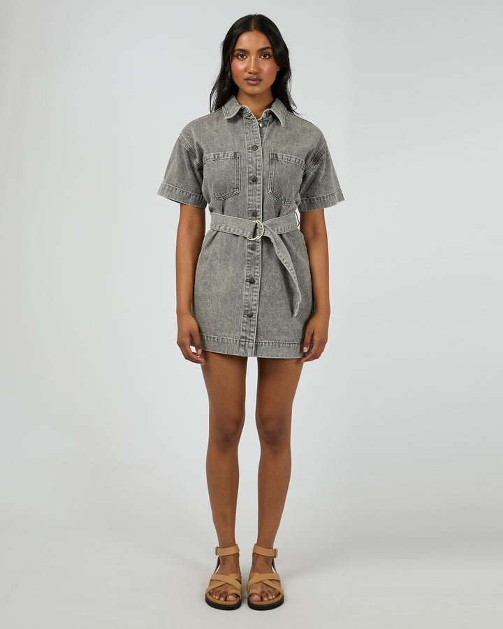 Sunny Denim Dress Ash