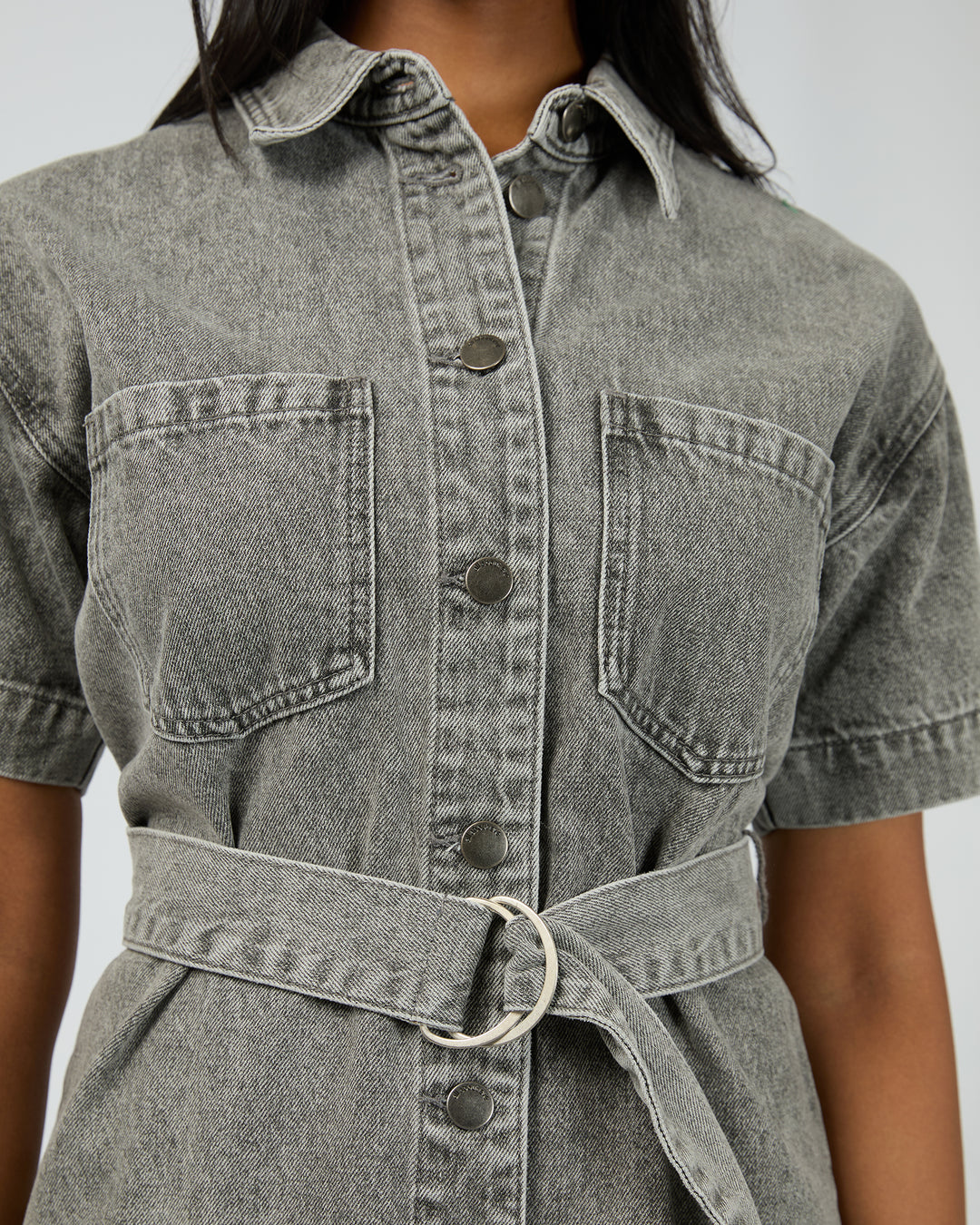Sunny Denim Dress Ash