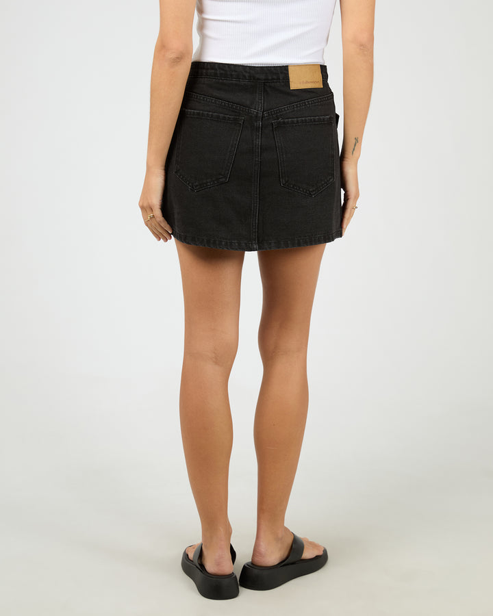Lenni Mini Skort Washed Black
