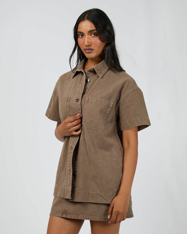 Simi Denim Shirt Cocoa