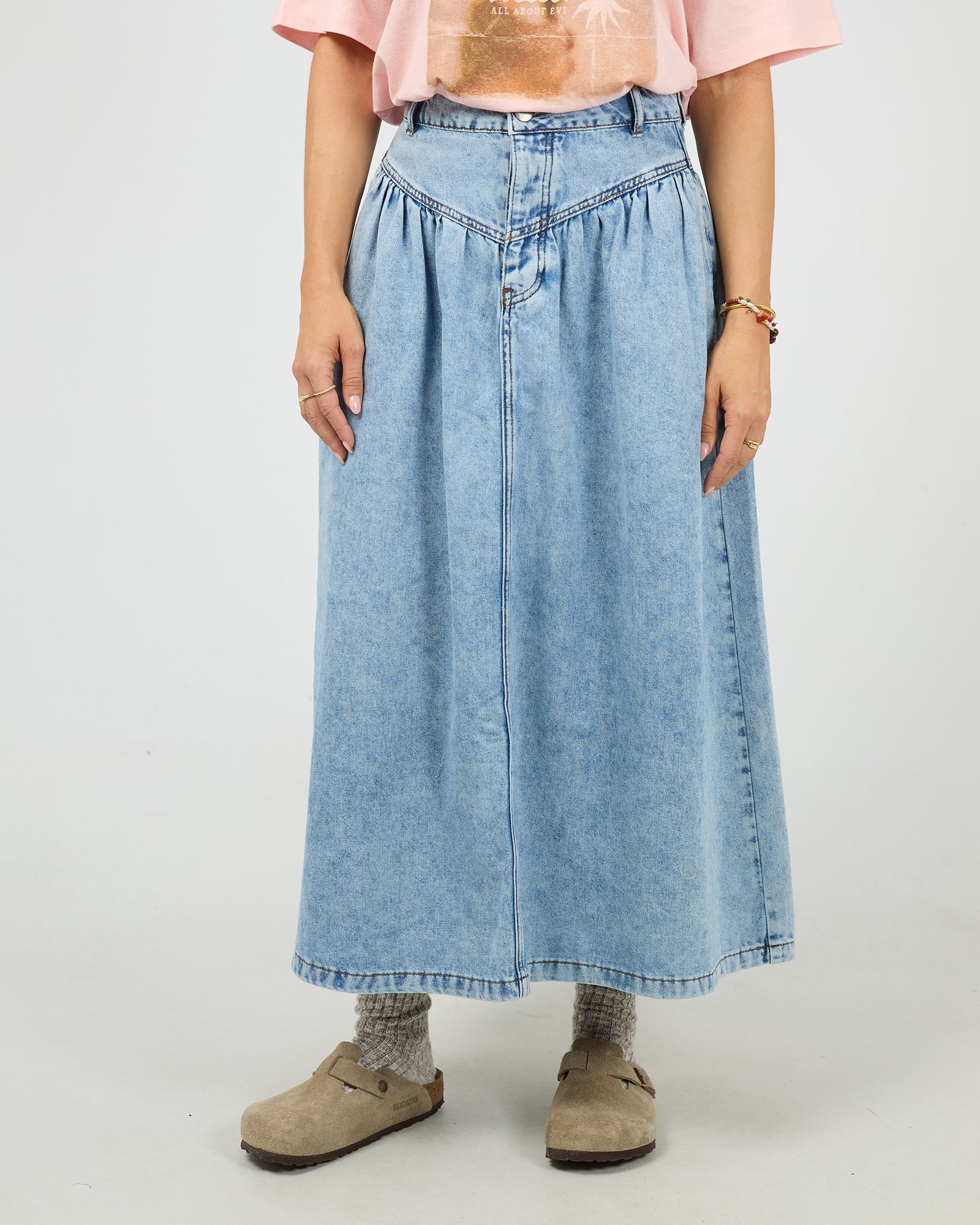 Arlo Maxi Skirt Light Blue – All About Eve Clothing Arlo Maxi Skirt Light Blue – All About Eve Clothing