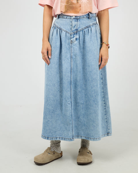 Arlo Maxi Skirt Light Blue – All About Eve Clothing