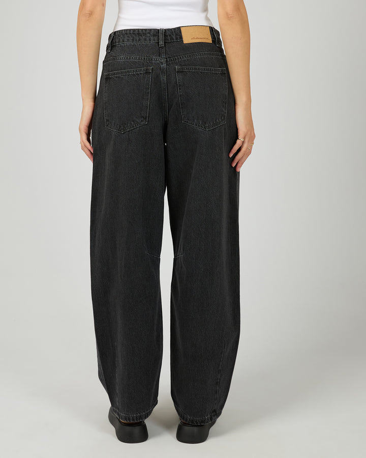 Hallie Barrel Leg Jean  Coal