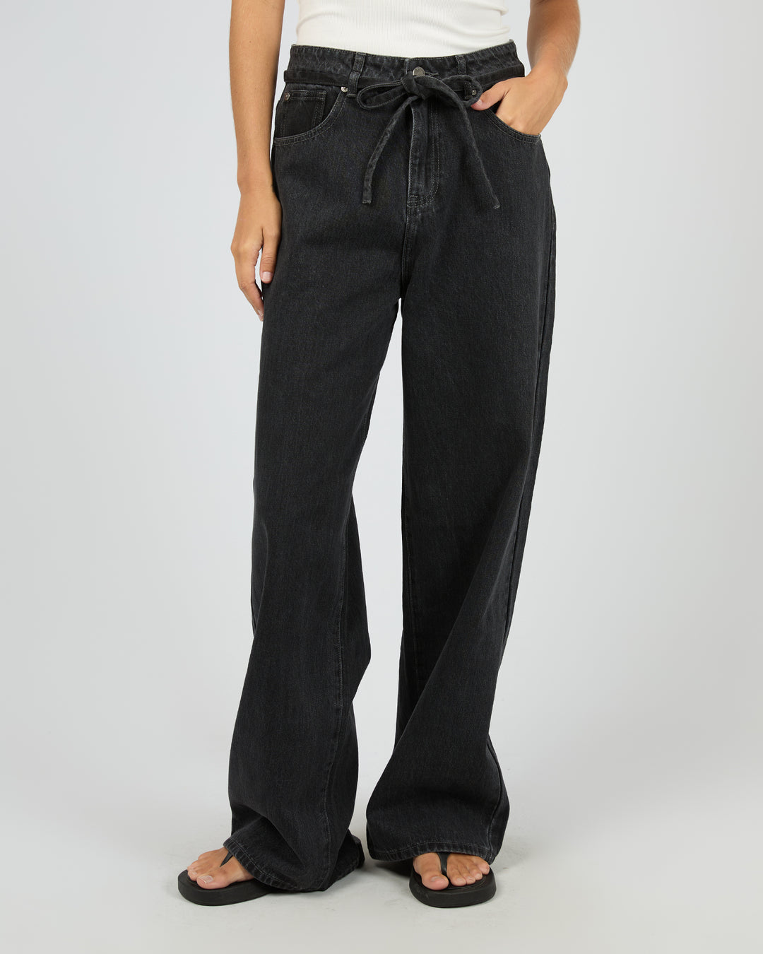 Gia High Rise Baggy Coal