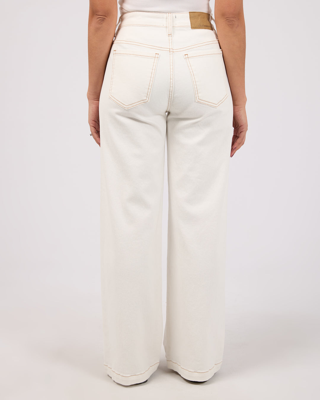 Jacqui Wide Leg Petite Vintage White