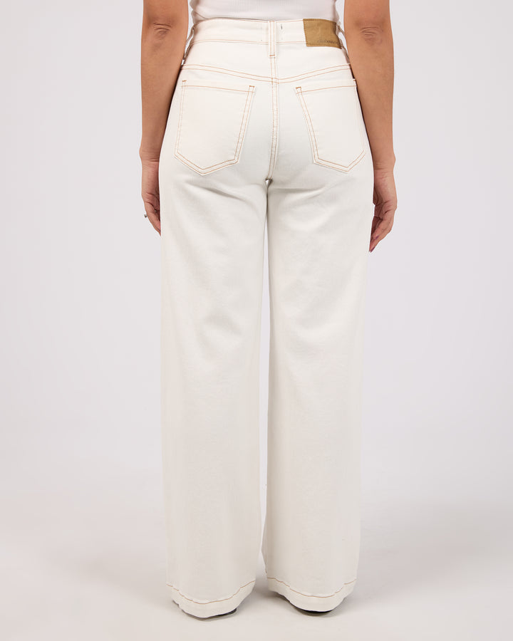 Jacqui Wide Leg Petite Vintage White