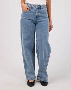 Jacqui Wide Leg Petite Light Blue
