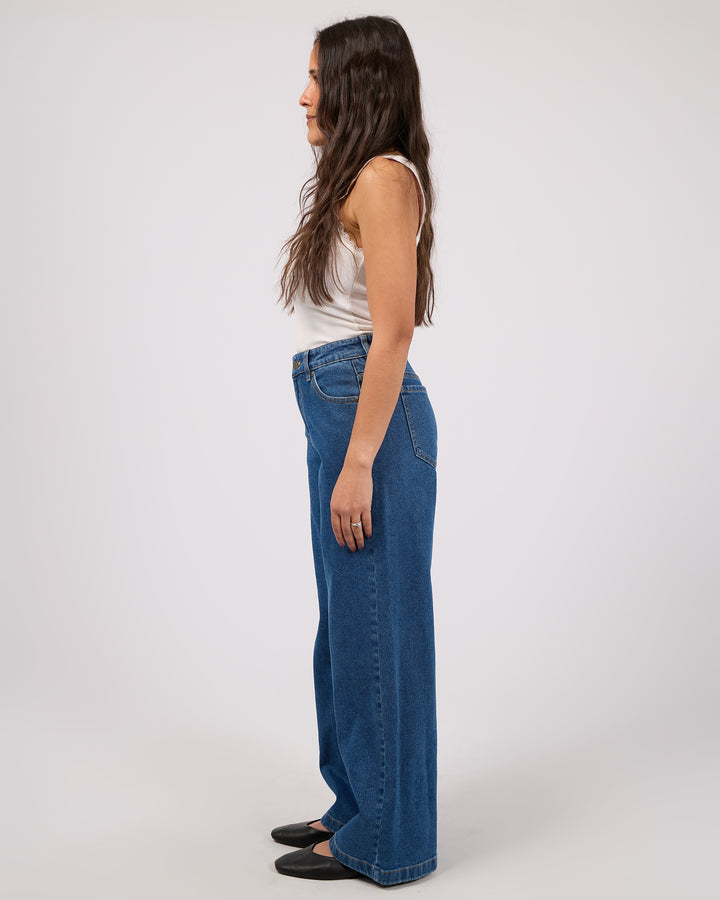 Jacqui Wide Leg Petite Denim