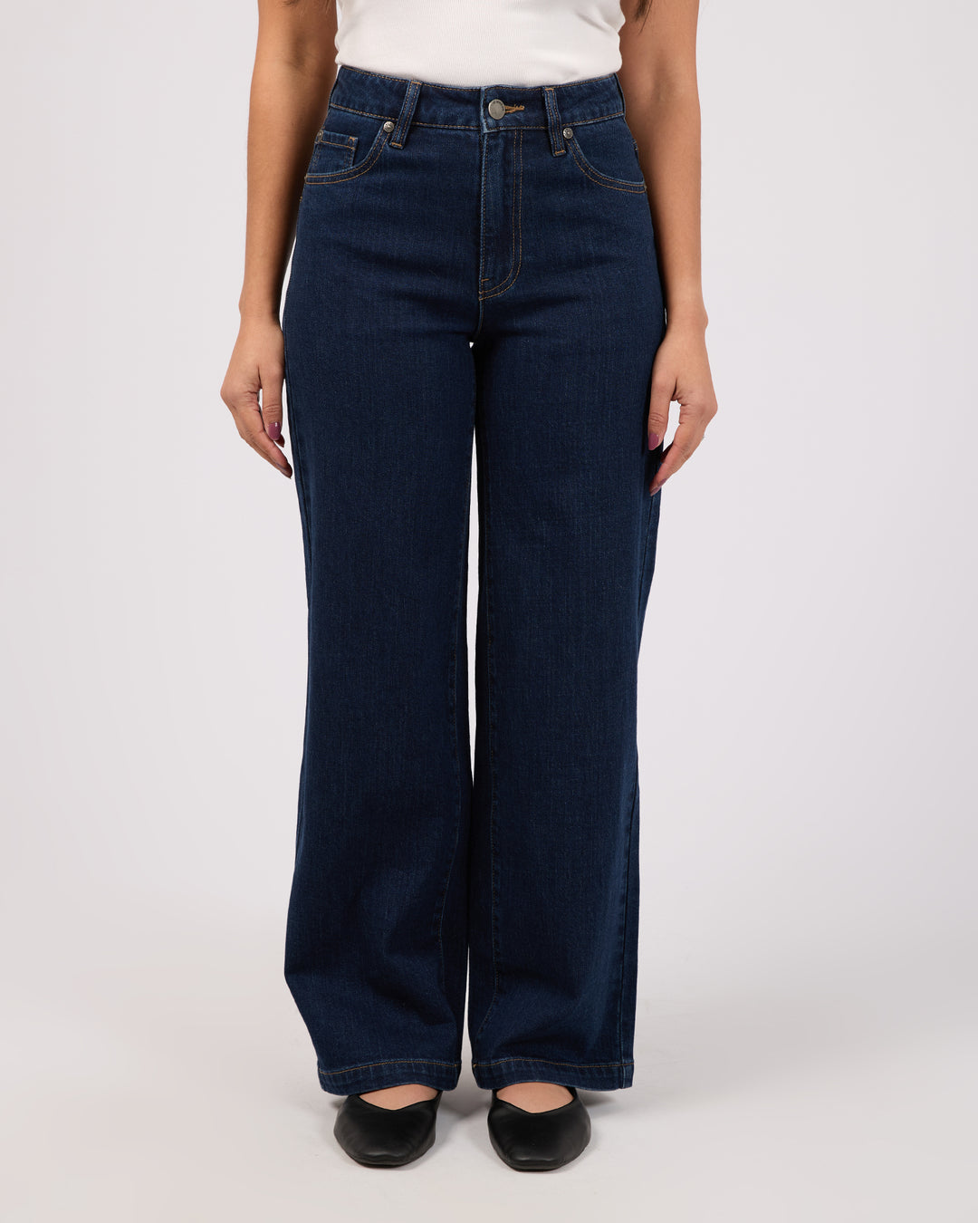 Jacqui Wide Leg Petite Indigo