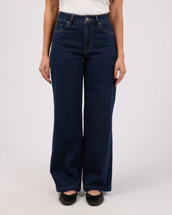 Jacqui Wide Leg Petite Indigo