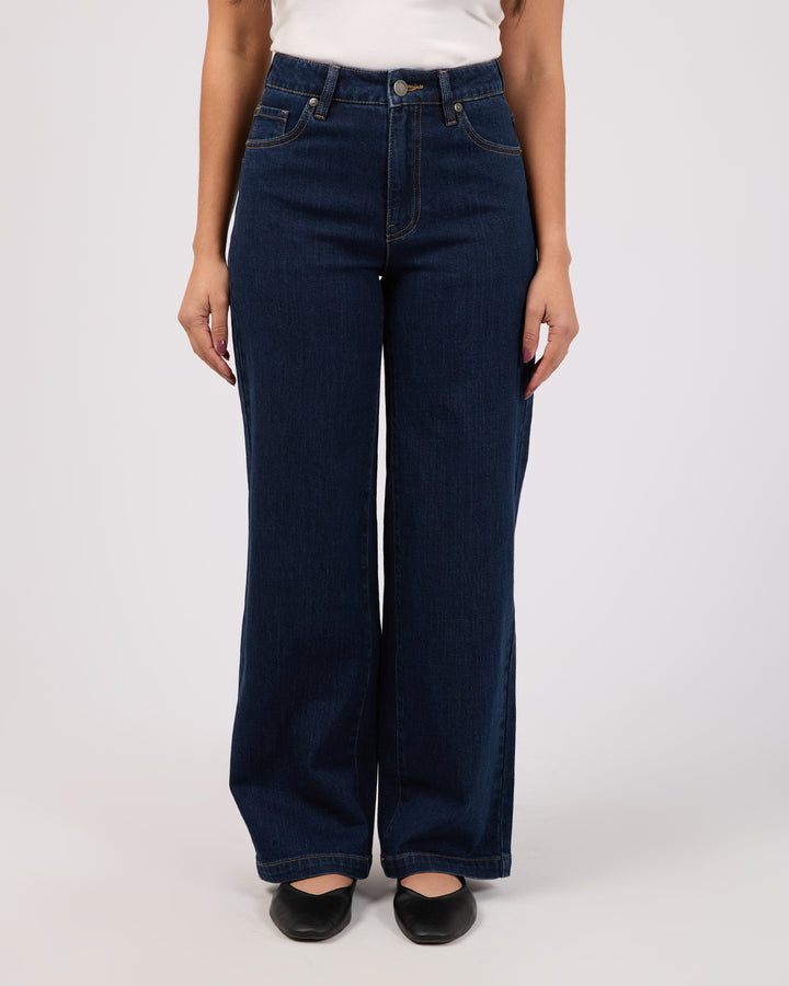 Jacqui Wide Leg Petite Indigo
