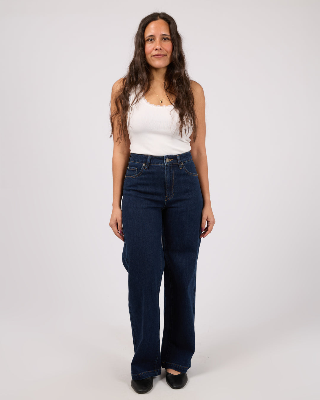 Jacqui Wide Leg Petite Indigo