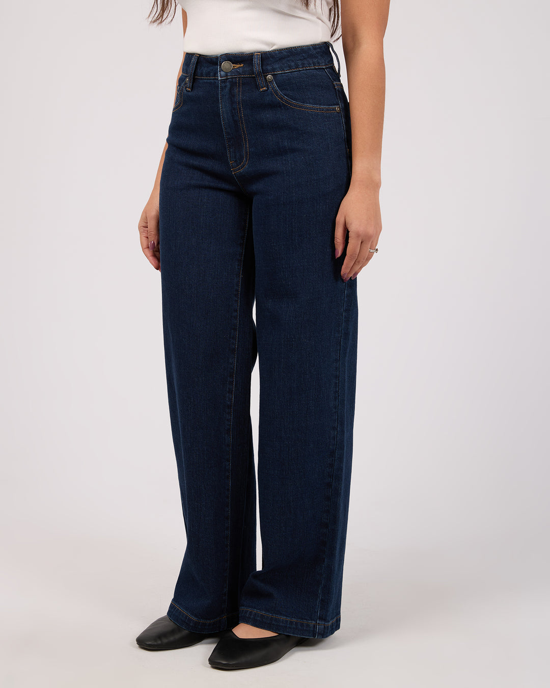 Jacqui Wide Leg Petite Indigo