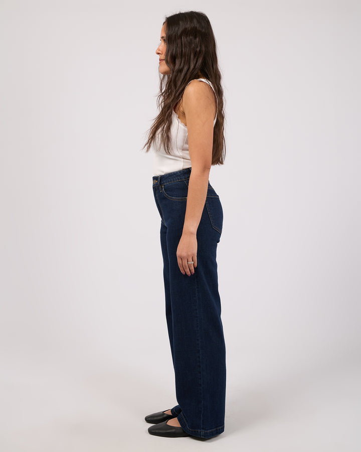 Jacqui Wide Leg Petite Indigo
