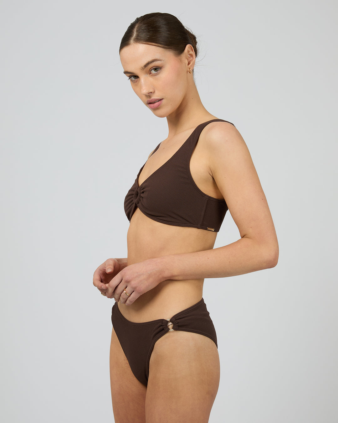 Salerno Fashion Bralette Bikini Top Brown