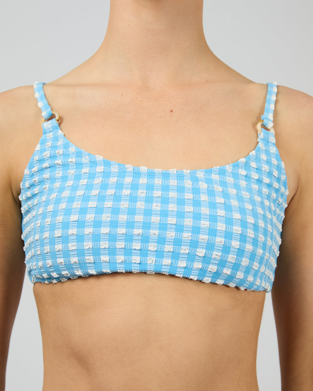 Poppy Bandeau Bikini Top Bright Blue