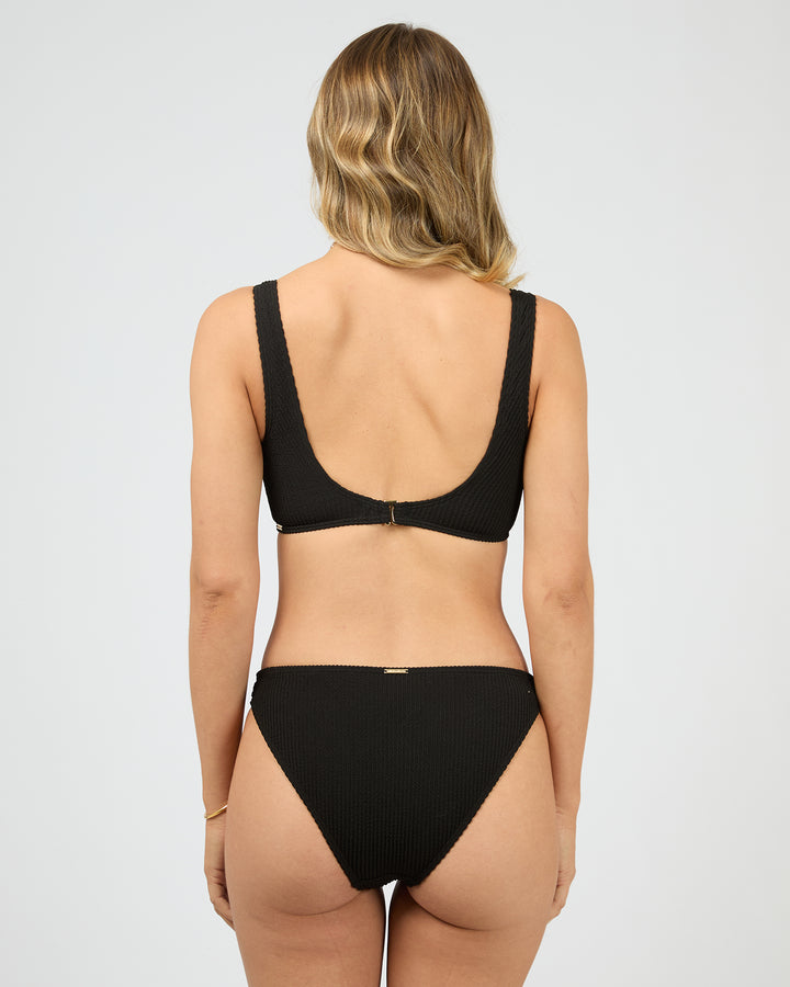 Phoenix Full Support Bralette D-DD Bikini Top Black