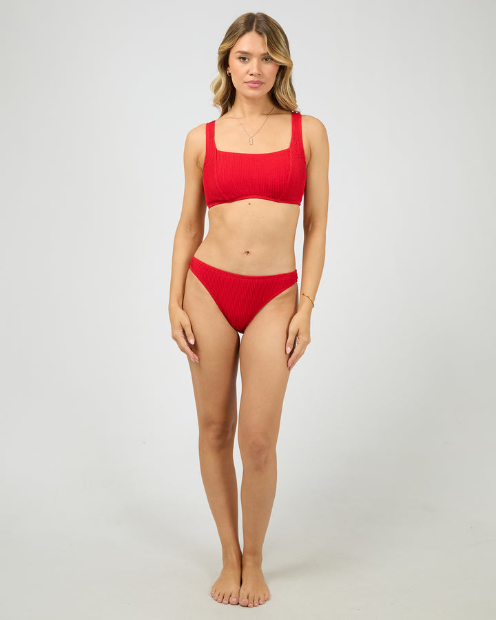 Phoenix Full Support D-Dd Bralette Bikini Top Red
