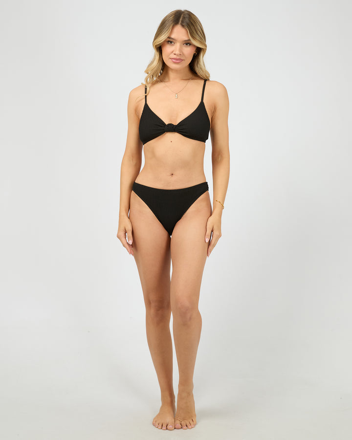 Phoenix Knot Bralette Bikini Top Black