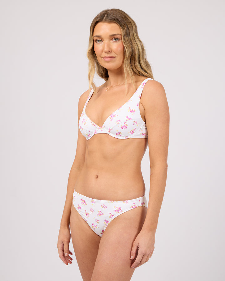 Lorelai Balconette Bikini Top Vintage White
