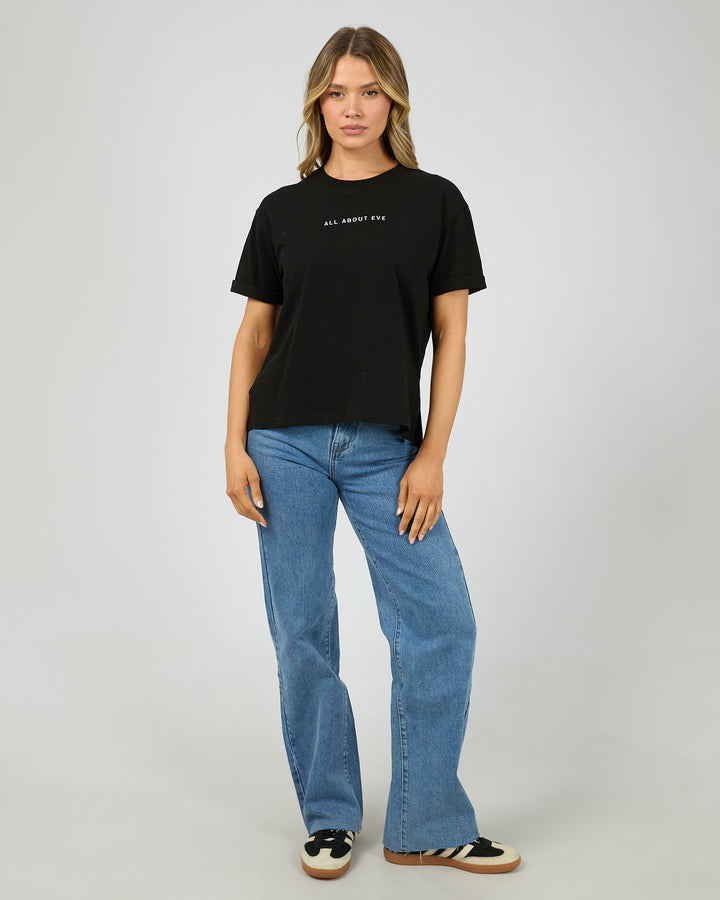 Aae Washed Tee Black