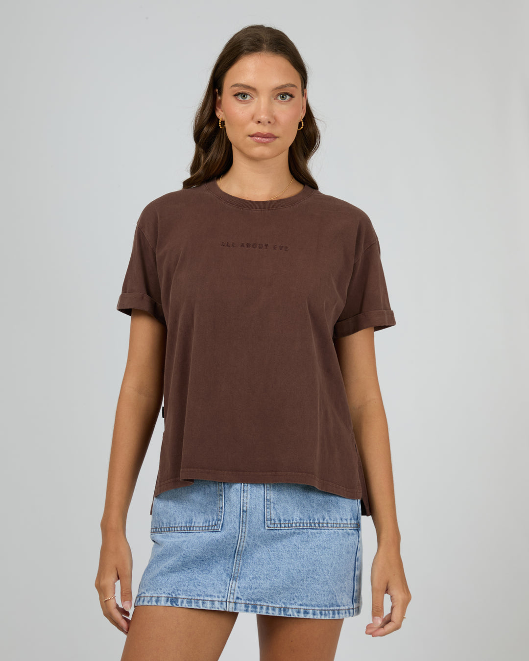 Aae Washed Tee Brown