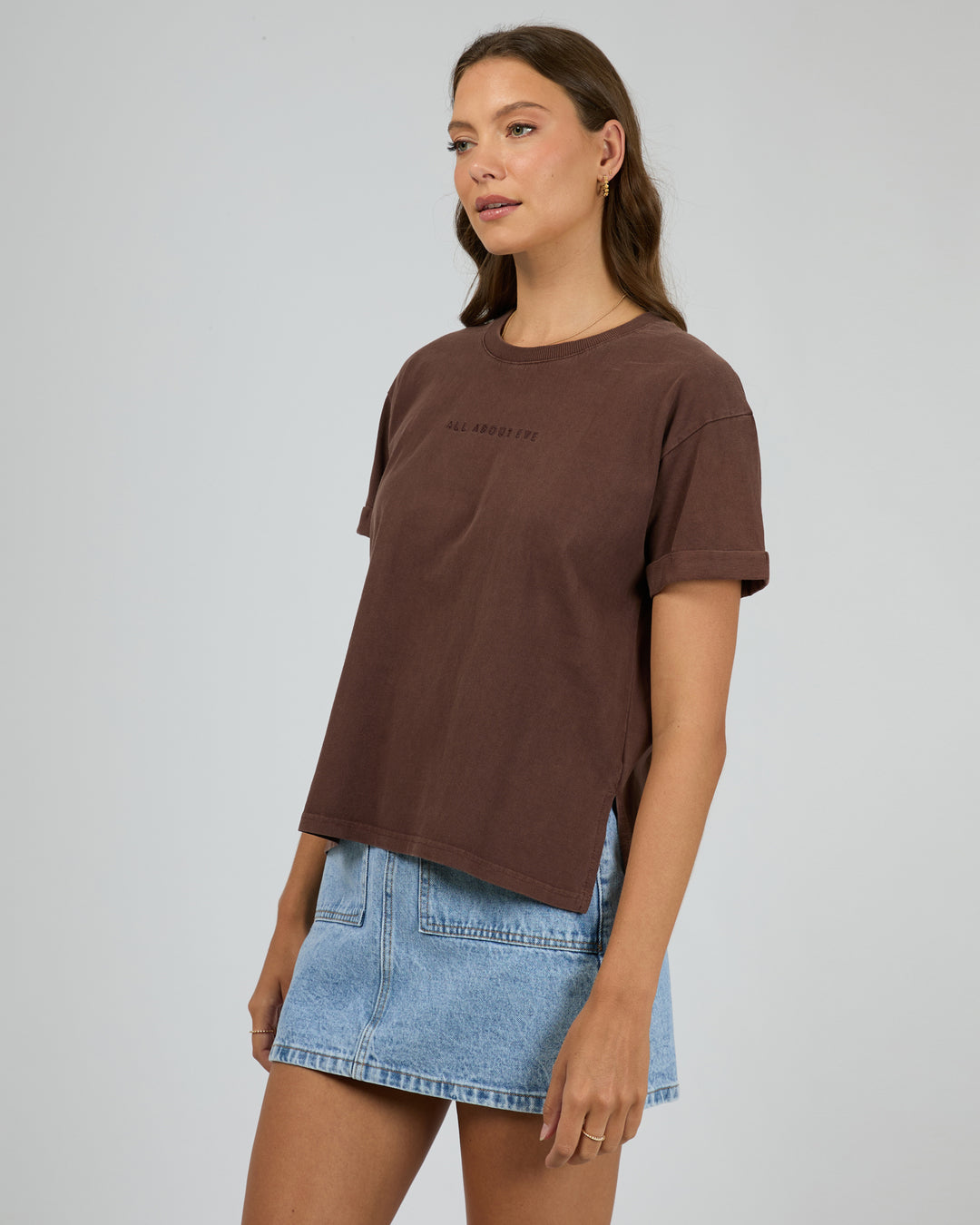 Aae Washed Tee Brown