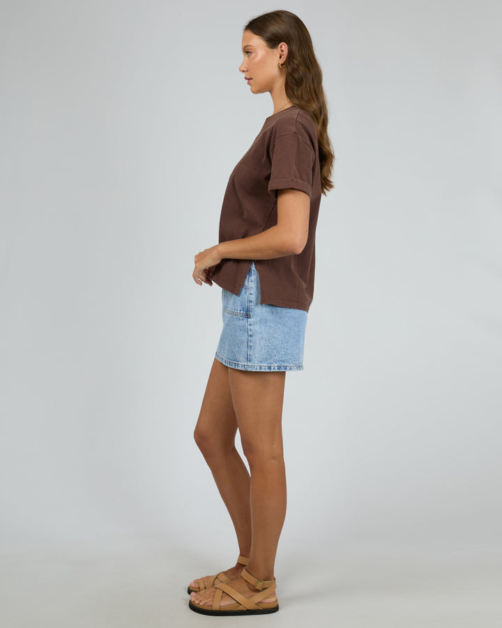 Aae Washed Tee Brown
