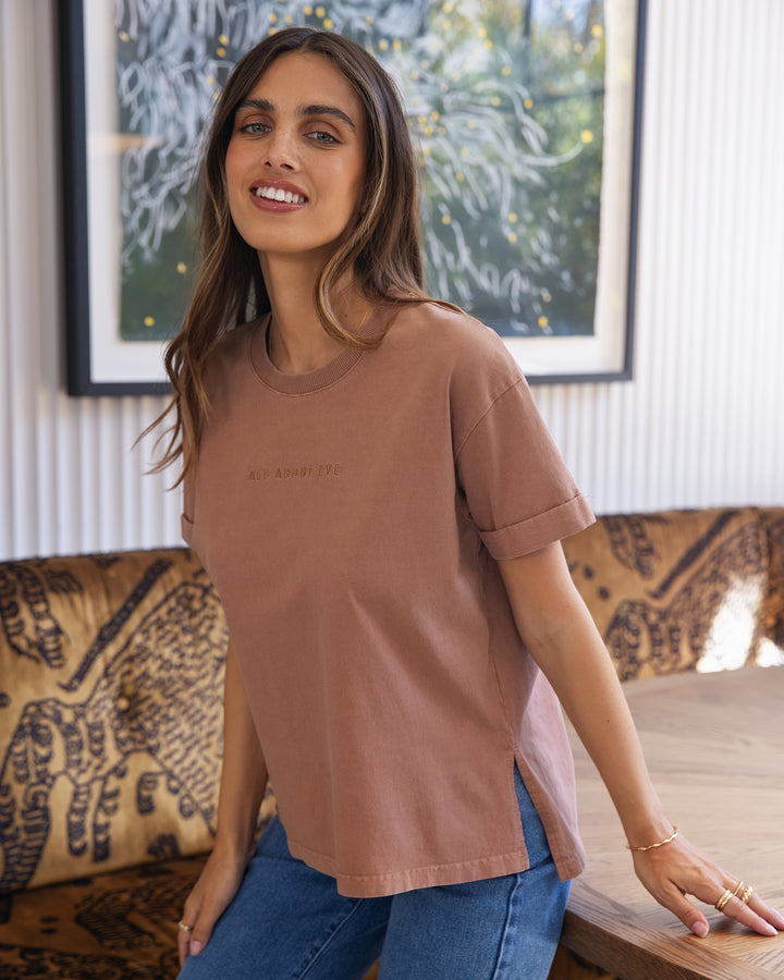 Aae Washed Tee Cinnamon