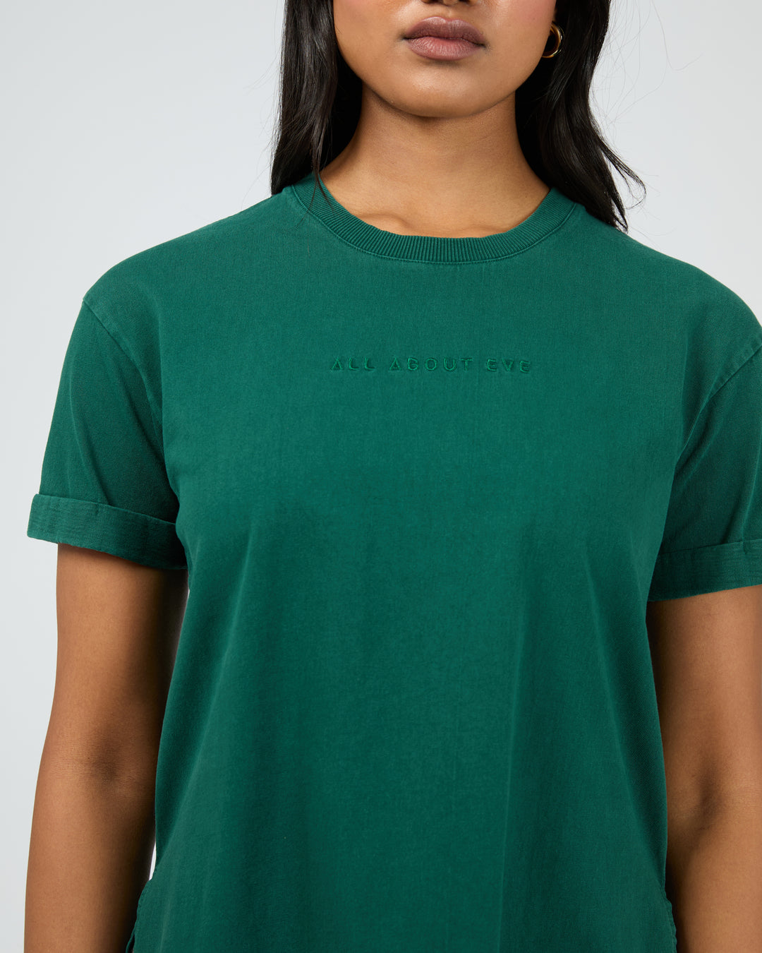 Aae Washed Tee Forrest Green