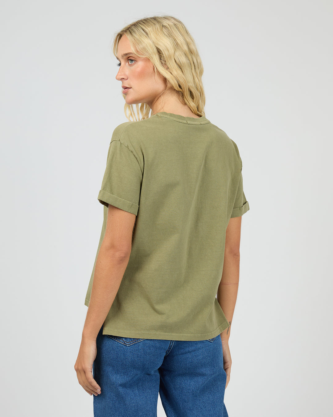 Aae Washed Tee Khaki