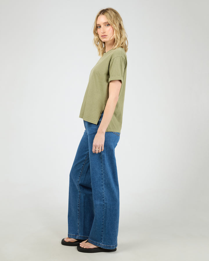Aae Washed Tee Khaki