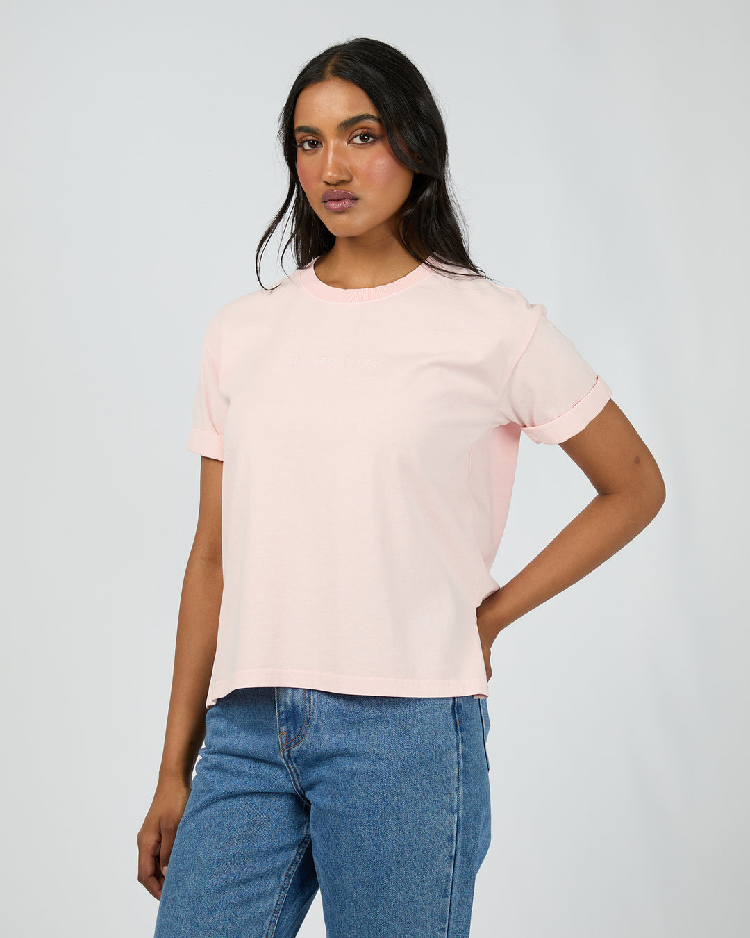 Aae Washed Tee Light Pink