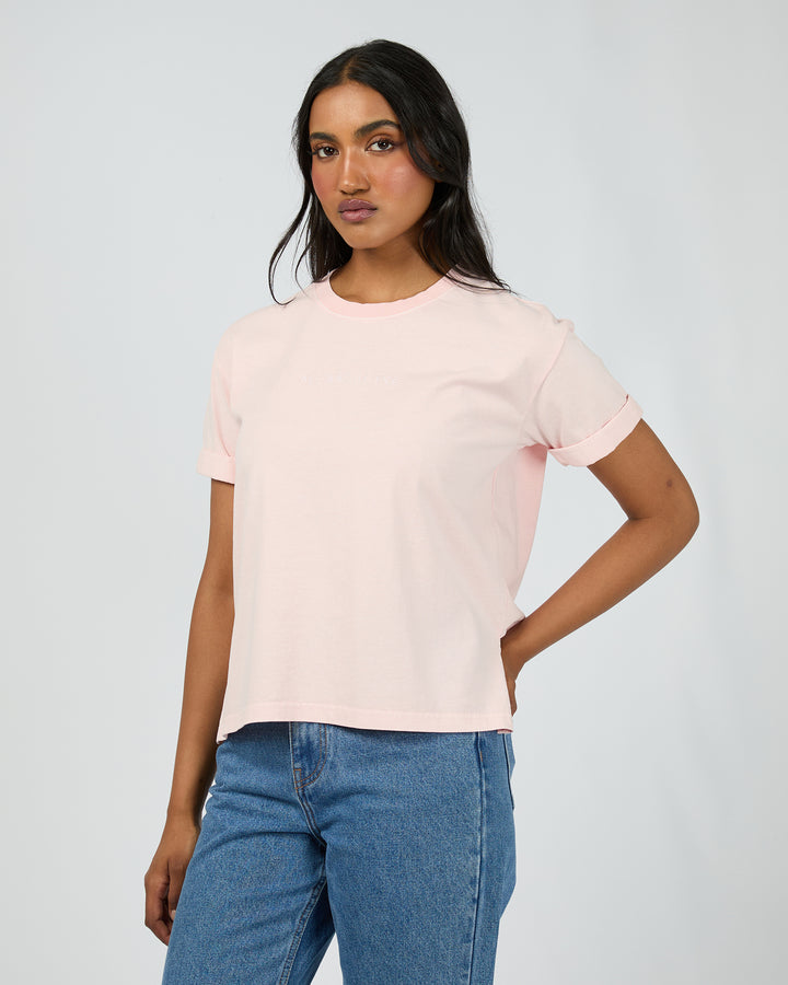 Aae Washed Tee Light Pink
