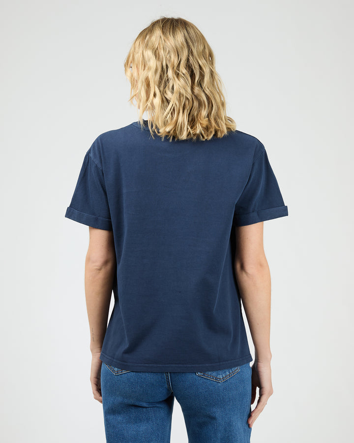 Aae Washed Tee Navy