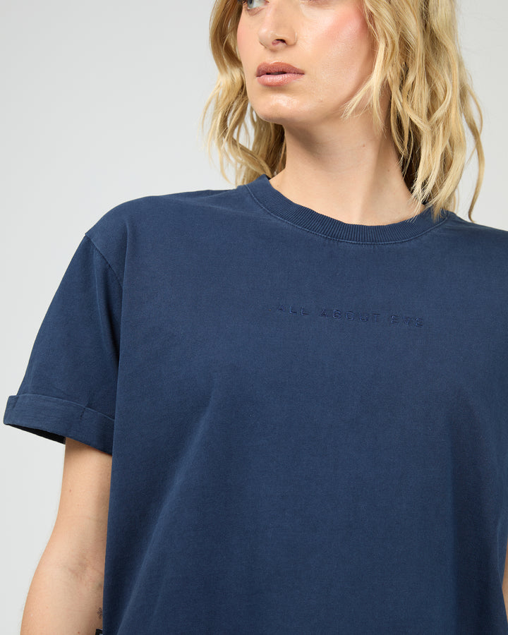 Aae Washed Tee Navy